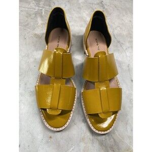 ALL BLACK Sandal Women's EU 40 US 9.5 Fishy D’orsay Yellow